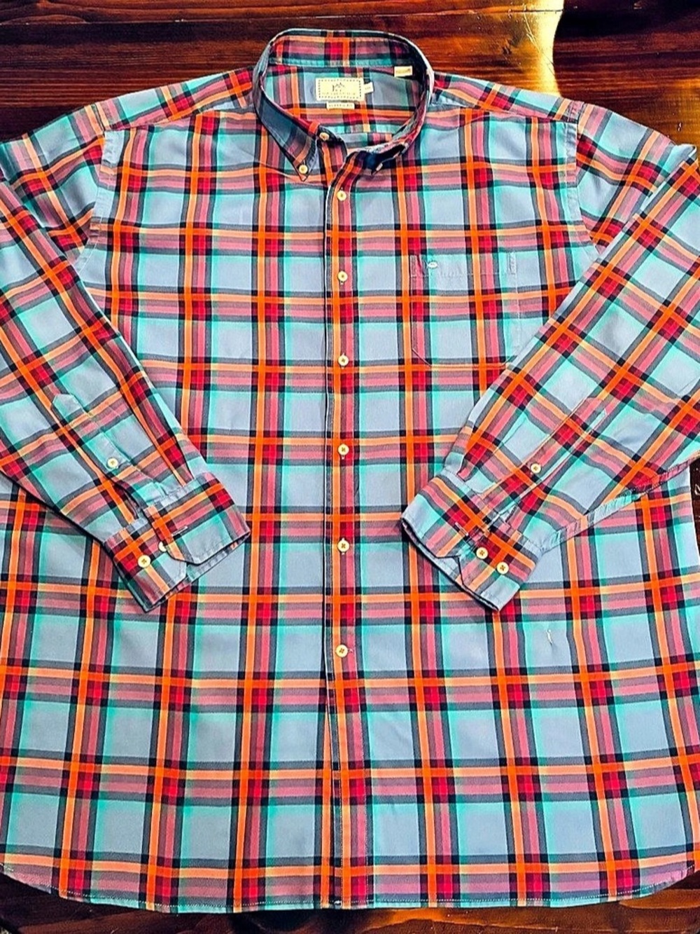Southern Tide Classic Fit Plaid Button-Down, XXL
